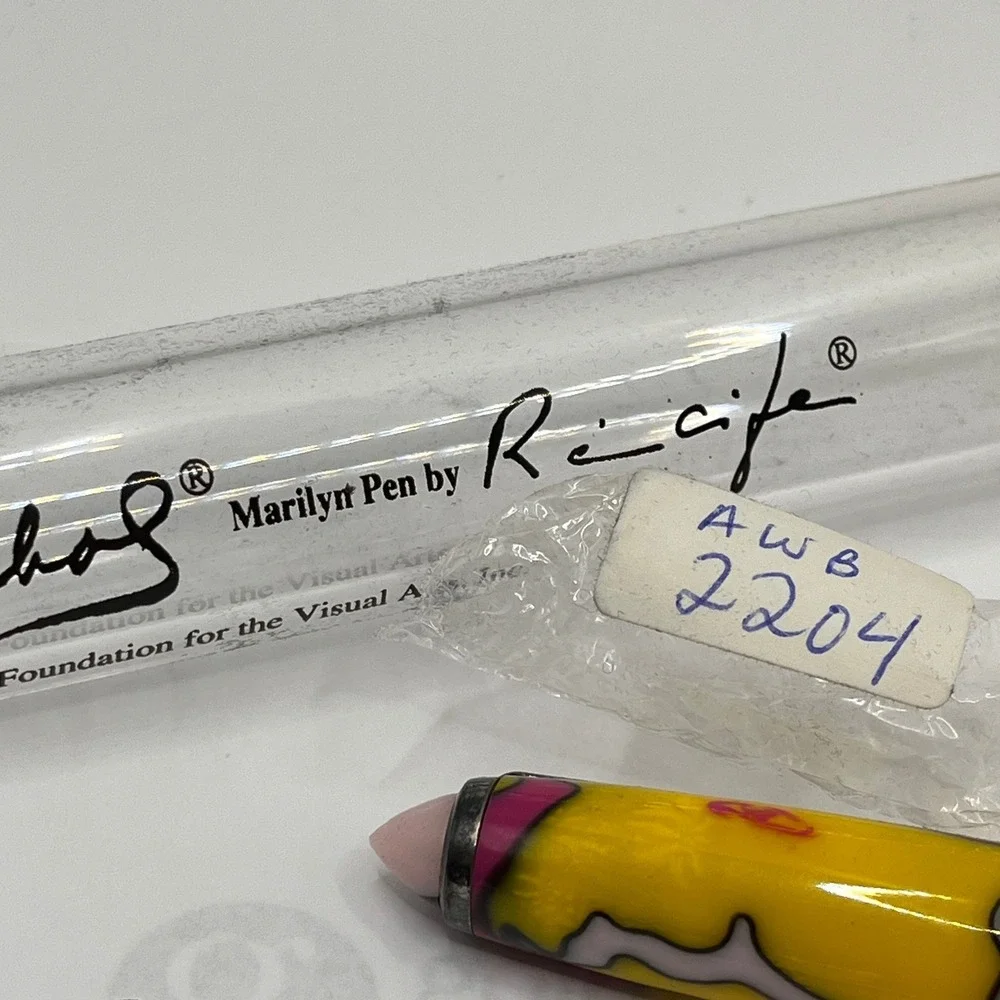 Andy Warhol Marilyn‎ Pen by Recife Rollerball Pen Yellow Pop Art Limited Edition